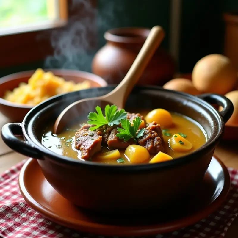 Sopa Sancocho Dominicano con Tres Carnes: Receta de Comfort Food en Olla de Presión