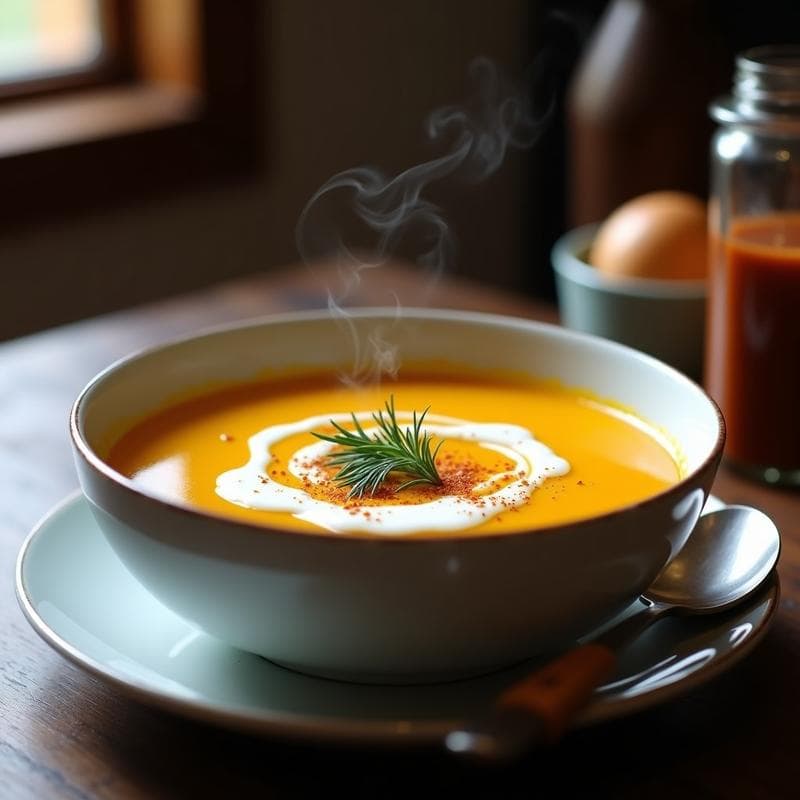 Sopa de Sémola de Maíz y Calabaza: Receta Rumana en Olla Express Reconfortante
