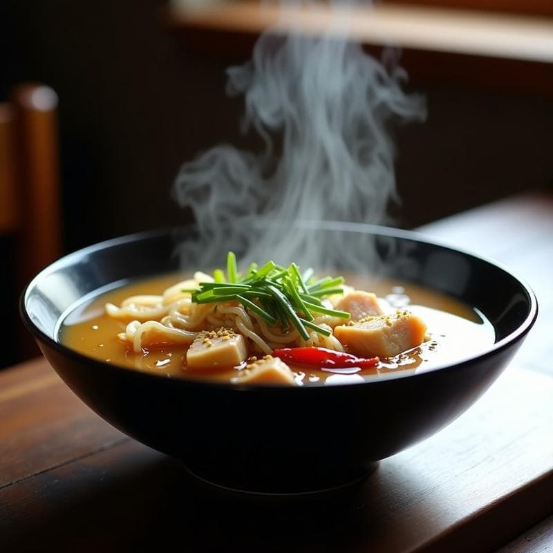 Sopa de Shirataki con Pollo y Jengibre: Receta Japonesa Keto en Olla Express