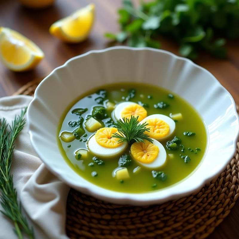 Sopa de Sorrel y Patata con Toque de Limón: Receta Rusa en Olla Exprés