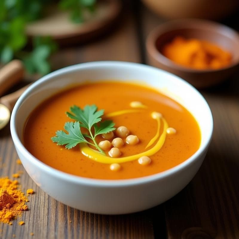Sopa de Tamarindo y Garbanzos: Receta India Vegana y Digestiva en Thermomix en 25 Minutos
