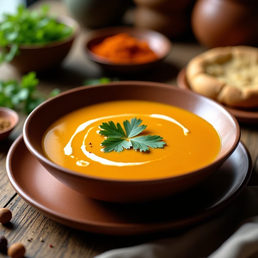 Sopa de Teff y Calabaza Moshata: Receta Etiopíana Sin Gluten en Thermomix