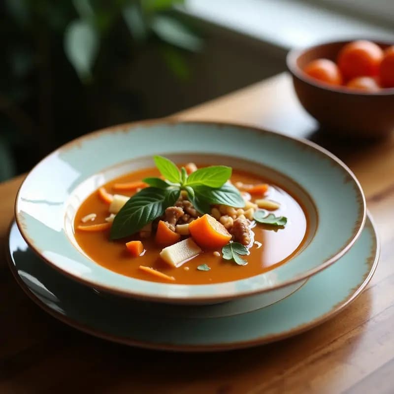 Sopa Tailandesa de Café y Coco en Olla Lenta: Receta Reconfortante y Alta en Energía