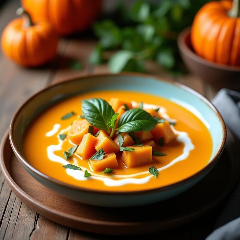 Sopa Tailandesa de Calabaza y Leche de Coco: Receta en Airfryer y Ultracremosa en 25 Minutos