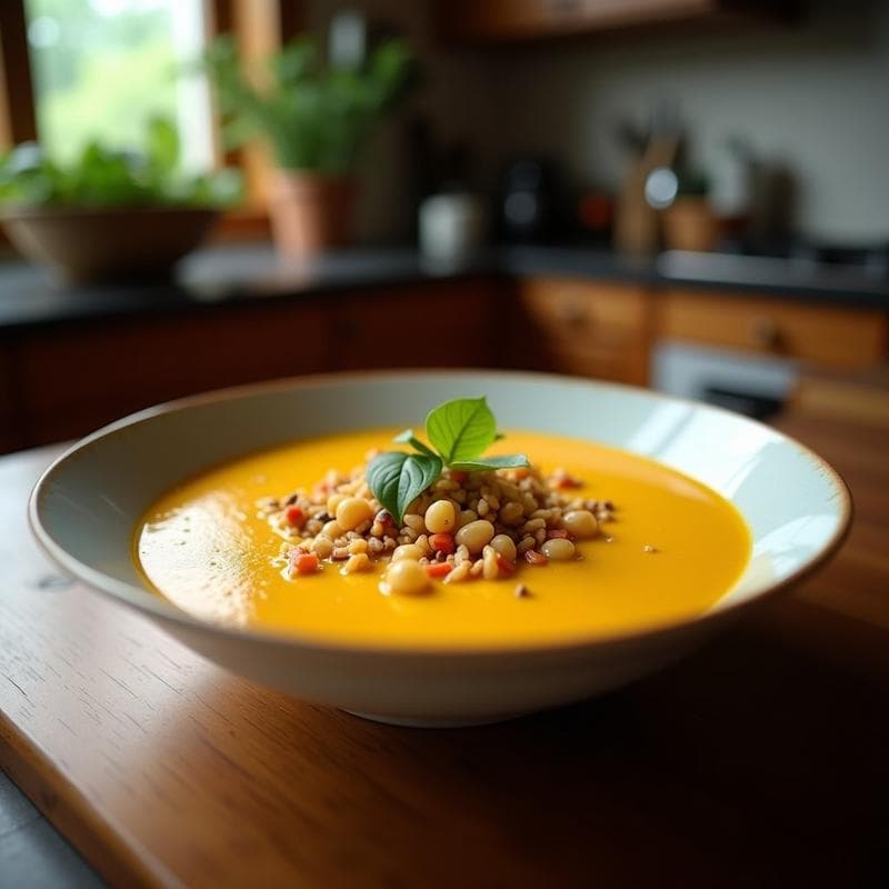 Sopa Thai de Coco y Cúrcuma: Receta Vegana en 20 Minutos con Toque Antiinflamatorio