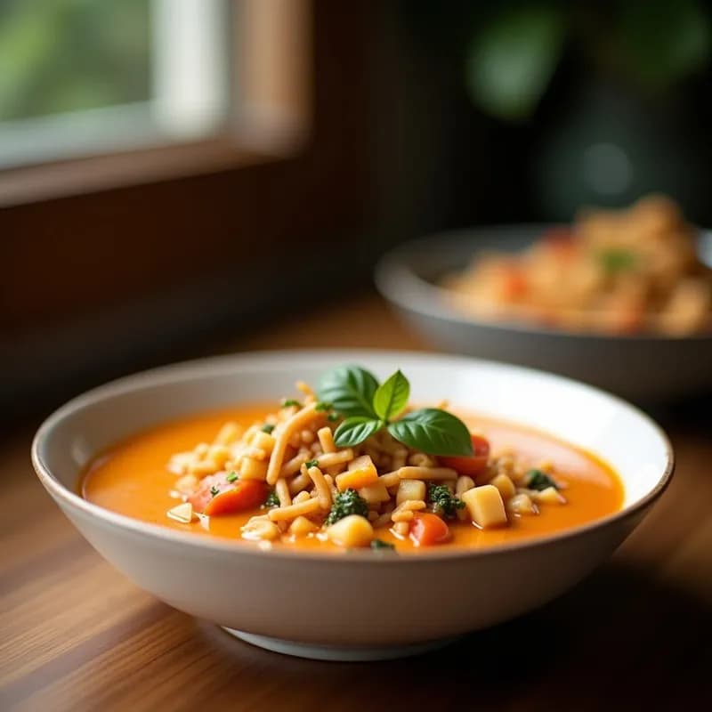 Sopa Tailandesa de Coco y Curry: Receta Rápida y Antiinflamatoria en 20 Minutos