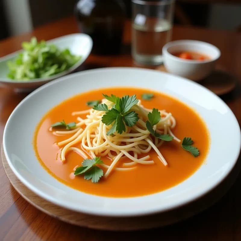 Sopa Tailandesa de Coco y Hierba Limón: Receta Auténtica en 25 Minutos
