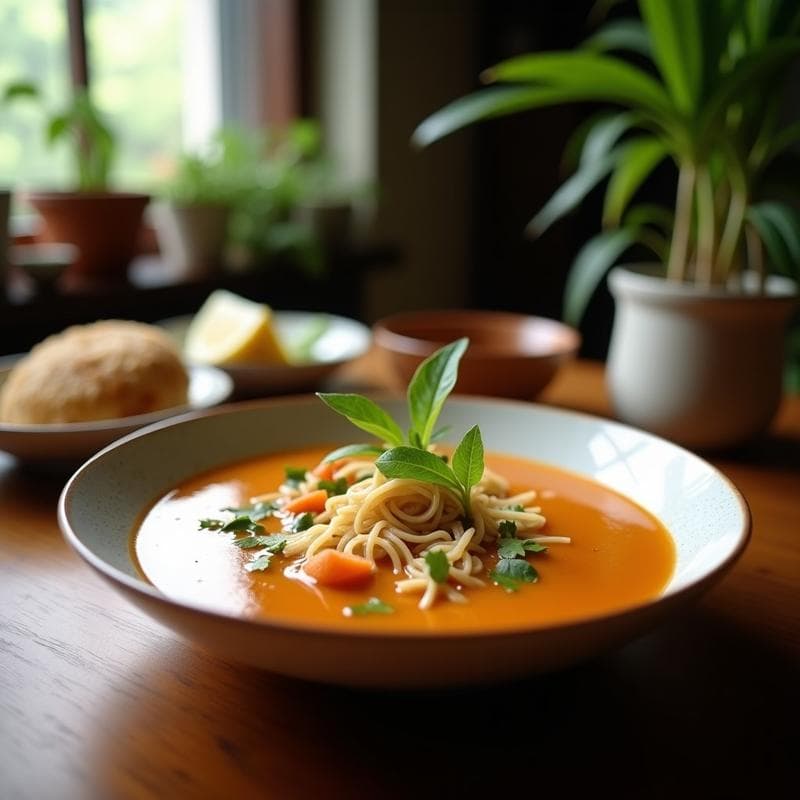 Sopa Tailandesa de Coco y Limoncillo: Receta Fácil en Airfryer con Toque Exótico