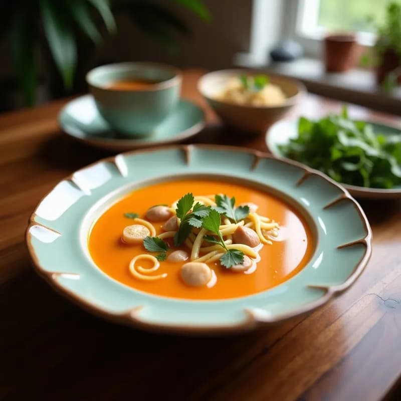 Sopa Thai de Coco y Limoncillo: Receta Rápida en 20 Minutos con Aroma Exótico