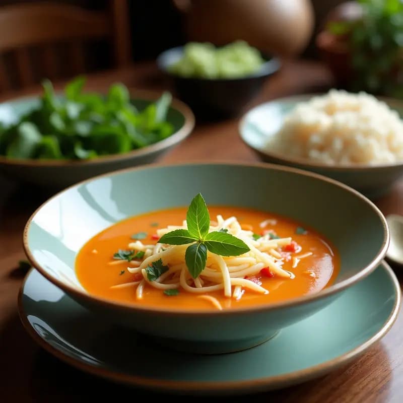 Sopa Tailandesa de Coco y Lemongrass: Receta Vegana en 25 Minutos con Sabores Exóticos