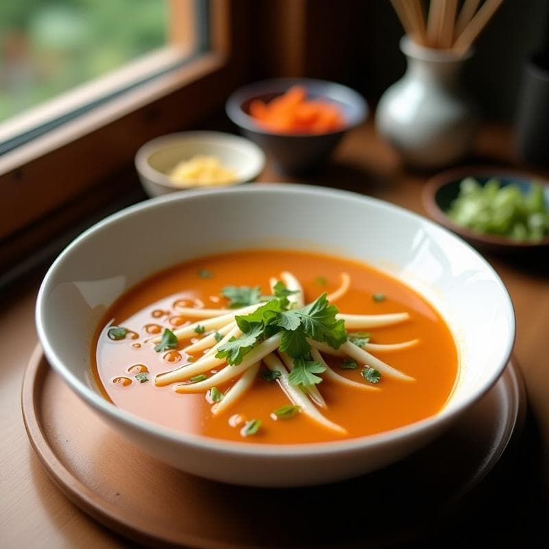 Sopa Tailandesa de Coco y Limoncillo: Receta Authentic en 25 Minutos con Toque Citrico