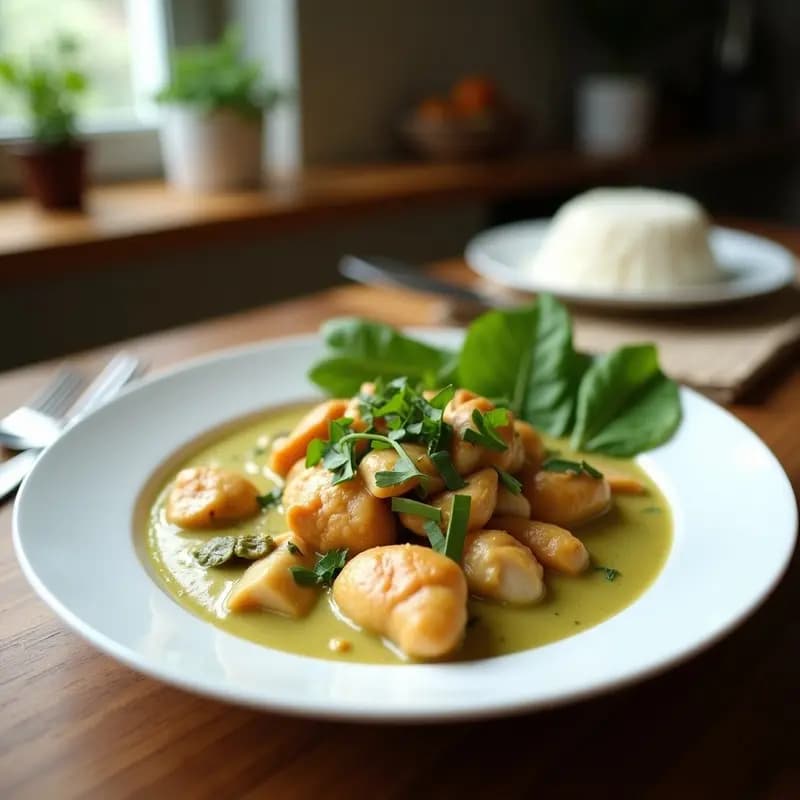 Sopa Tailandesas de Crema de Coco y Curry Verde: Receta Auténtica en 25 Minutos