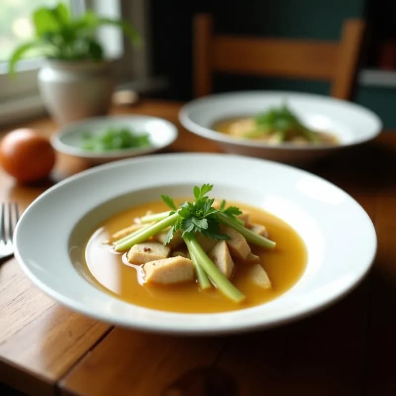 Sopa Tailandesa de Lemongrass y Coco: Receta en Airfryer Sin Aceite y Ultra Aromática
