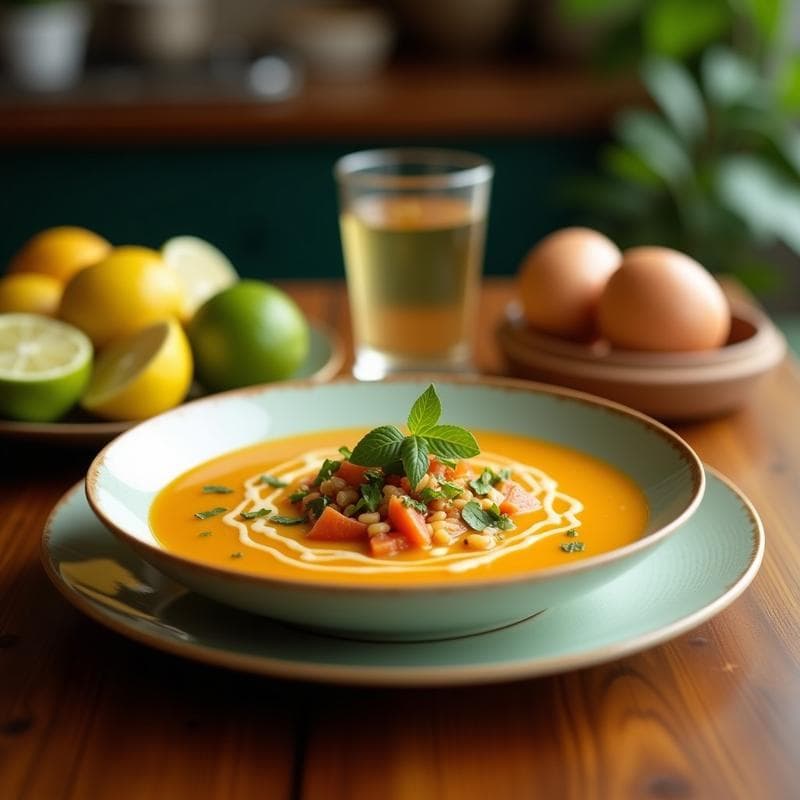 Sopa Tailandesa de Limón y Hierba Limón: Receta en Airfryer Express con Toque Picante