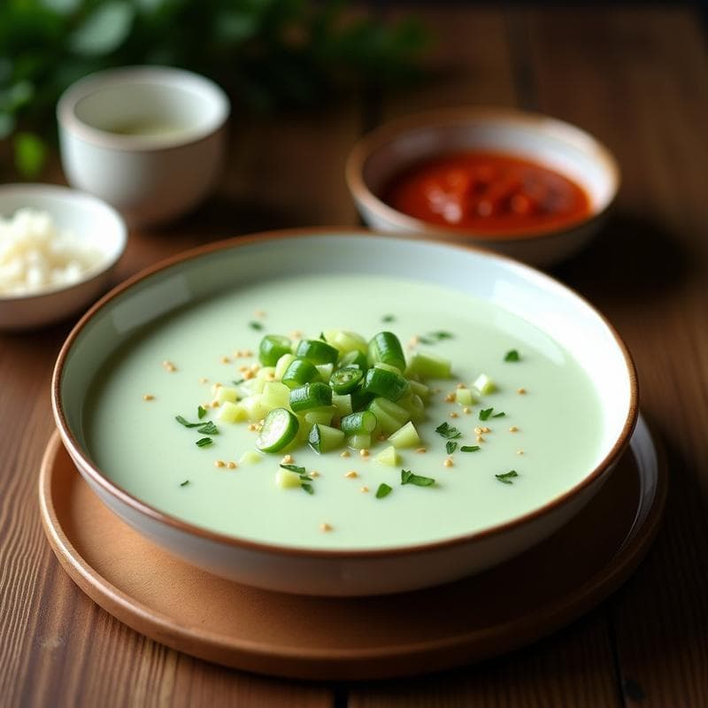 Sopa Fría de Pepino y Leche de Coco: Receta Tailandesa Refrescante en 15 Minutos