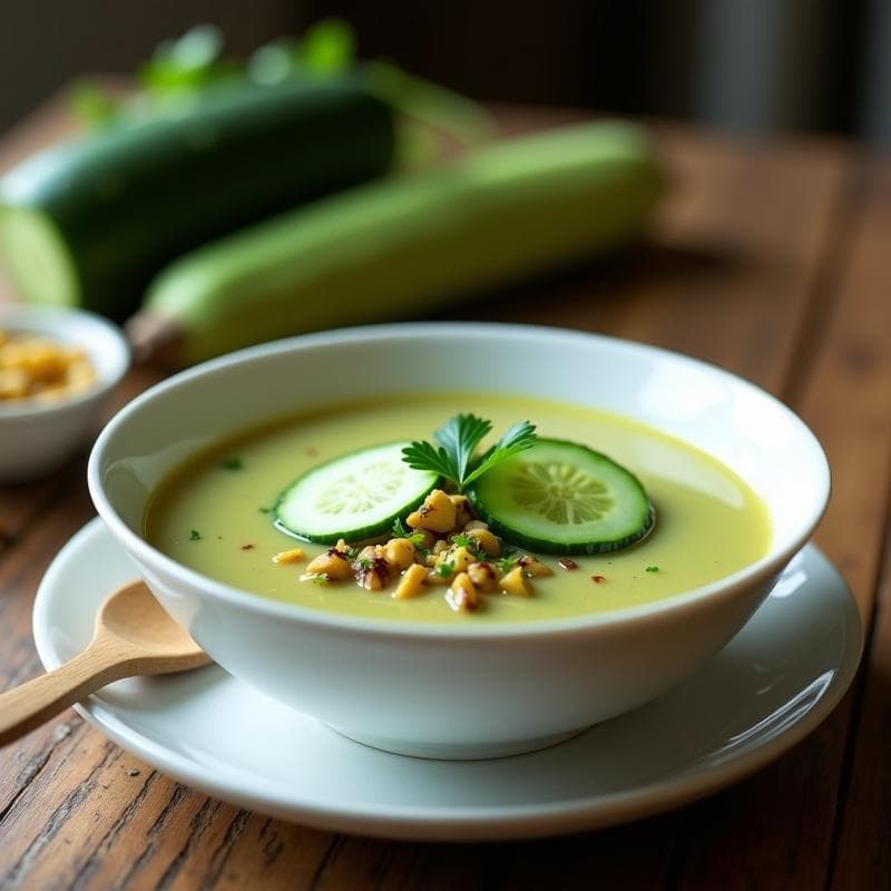 Sopa Tailandesa de Pepino y Lemongrass: Receta en Airfryer Sin Aceite y Alta en Vitamina C