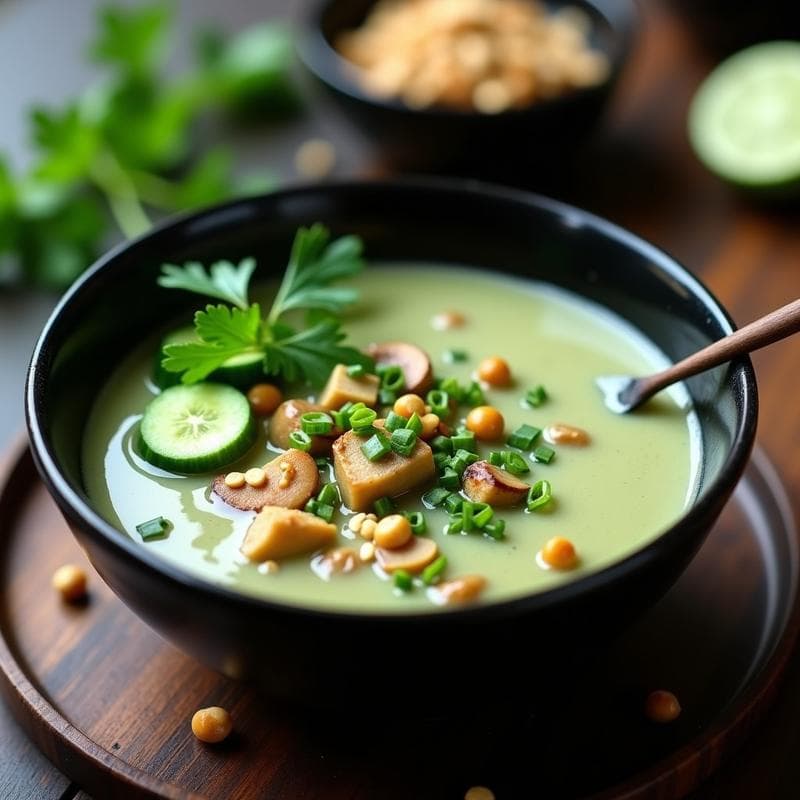 Sopa Tailandesa de Pepino y Lima: Receta Ultra Fresca en Airfryer en 15 Minutos