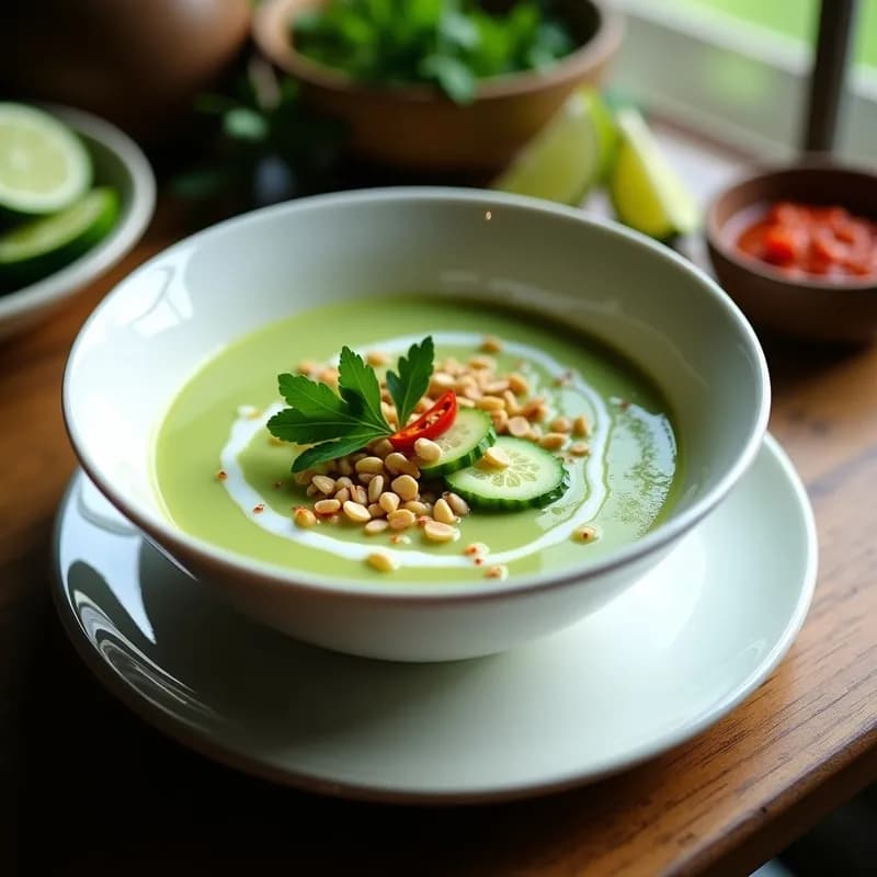 Sopa Thai de Pepino y Limón: Receta en Airfryer Rápida y Fresca