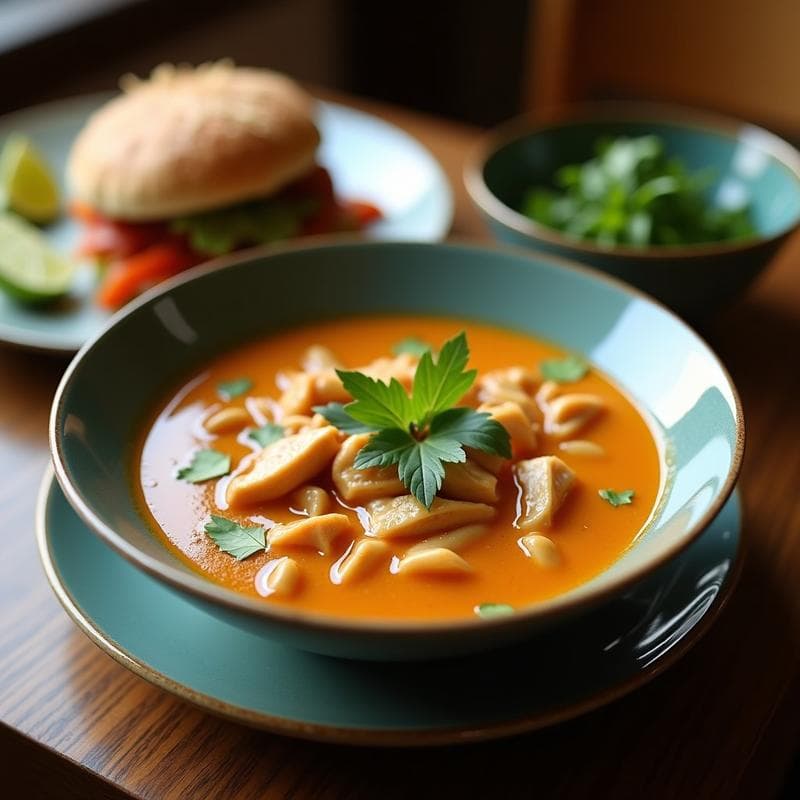 Sopa Tailandesa de Pollo con Coco y Limón: Receta Express con Toque Umami