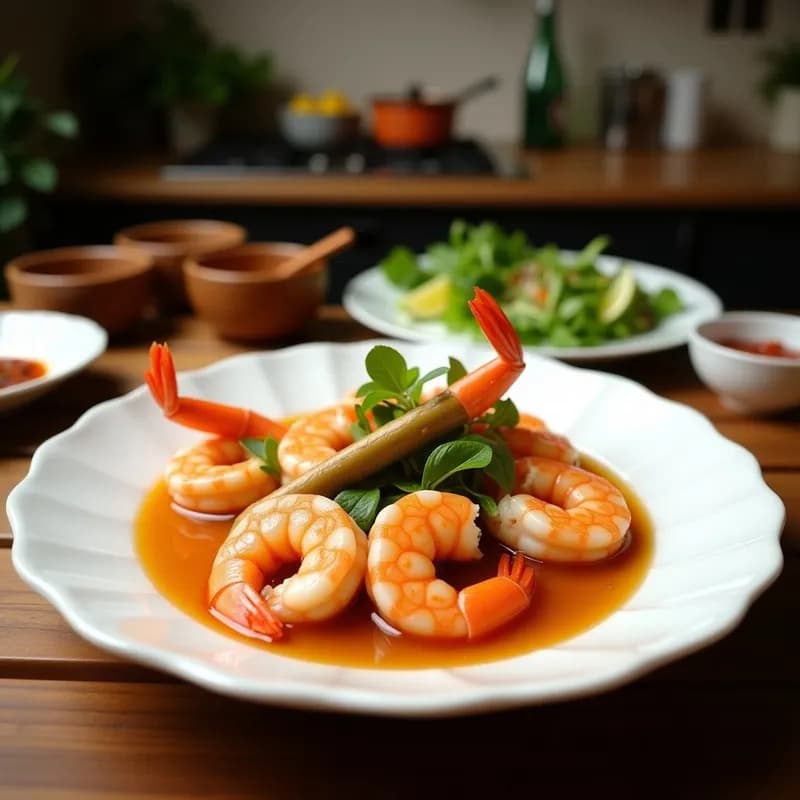 Sopa Thai Tom Yum Goong con Camarones: Receta Auténtica y Picante en 25 Minutos