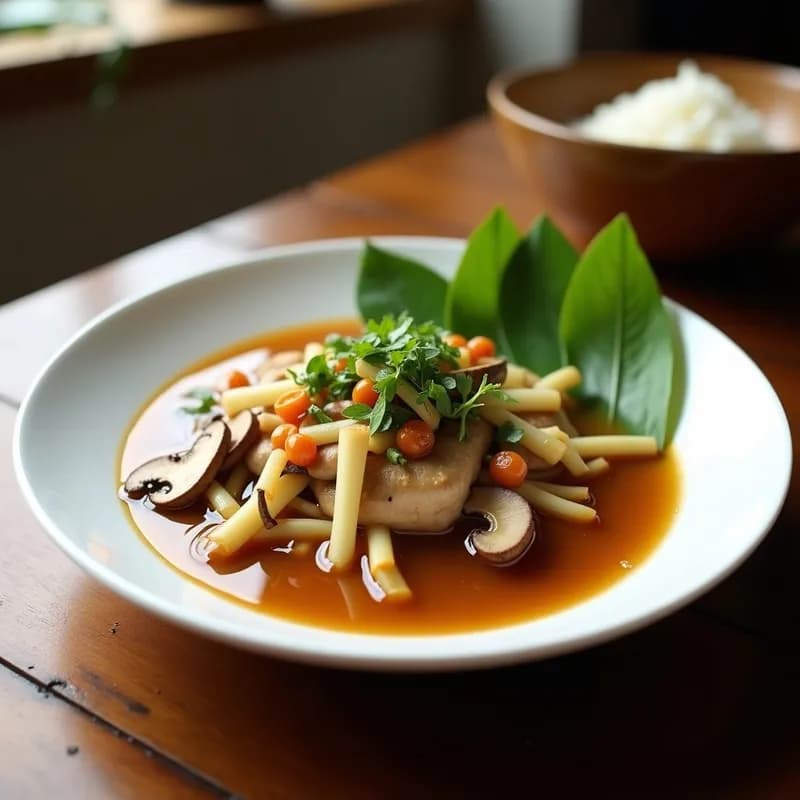 Sopa Thai Tom Yum con Hongos Shitake: Receta Auténtica en Airfryer y Sin Gluten