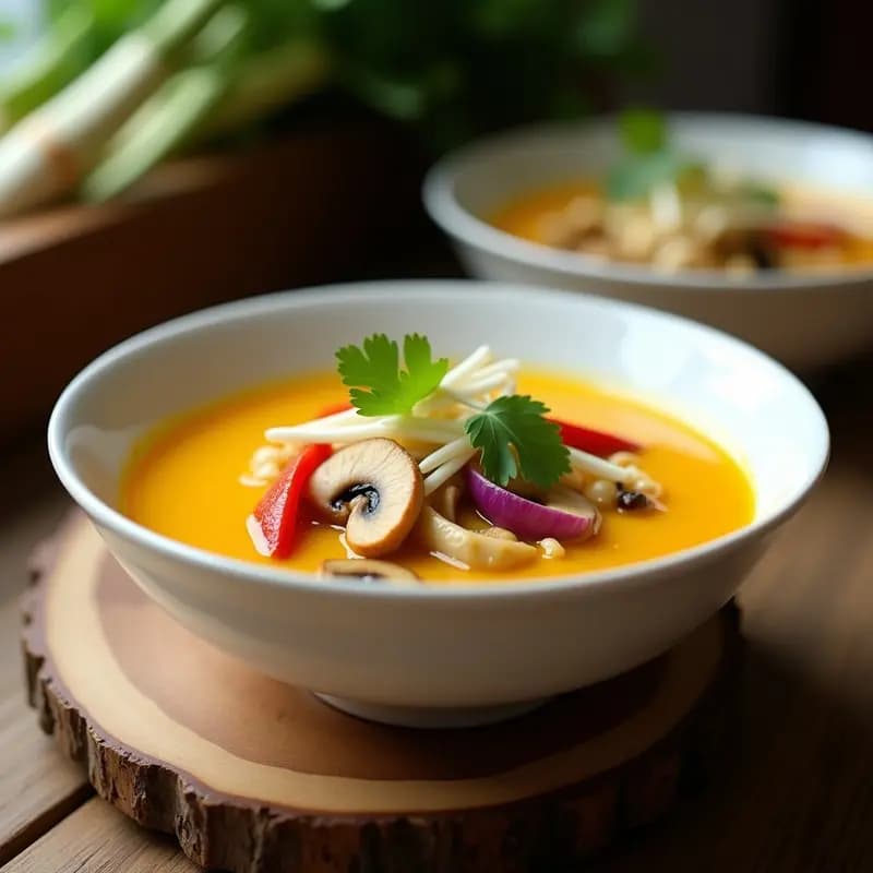 Sopa Thai Verniza con Cúrcuma: Receta Rápida en Airfryer y Alta en Antioxidantes