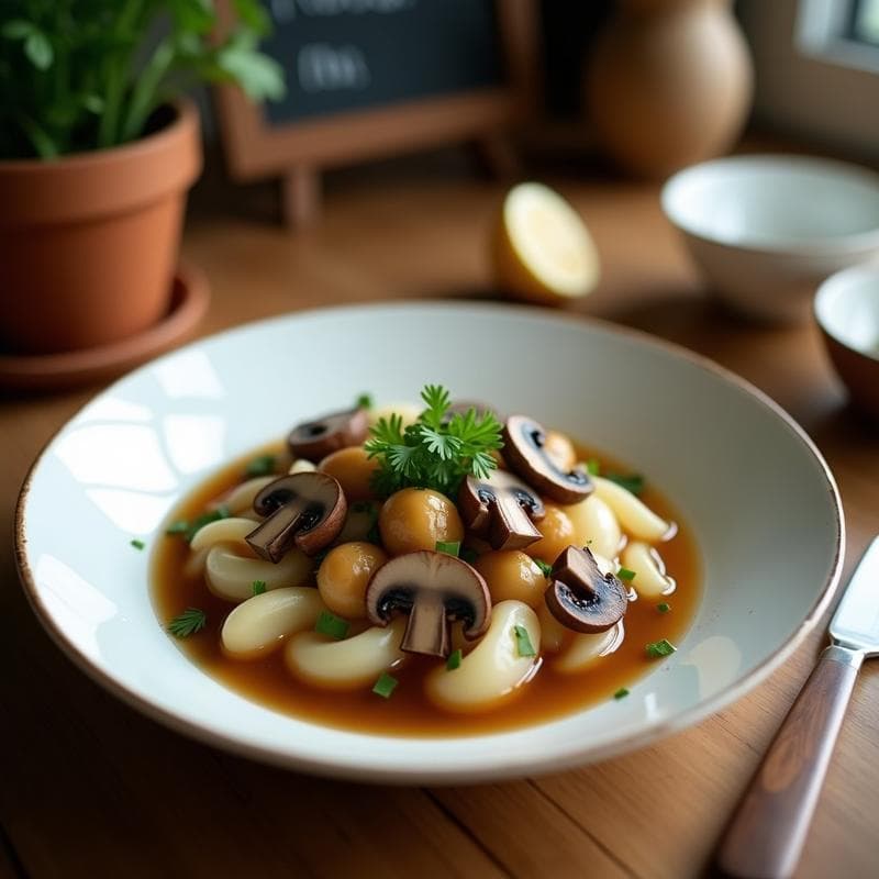 Sopa de Tom Kha con Champiñones y Limoncillo: Versión Vegana del Clásico Tailandés