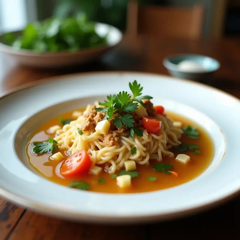 Sopa de Tom Kha Gai con Espirulina y Jengibre: Receta Tailandesa Vegana y Probiótica