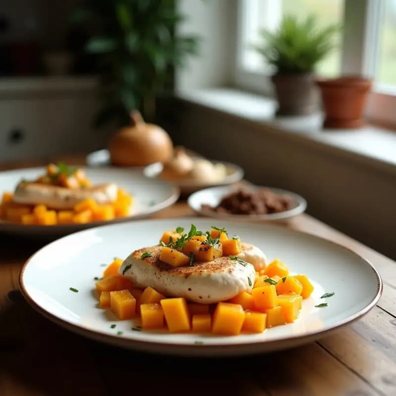 Sopa de Tom Kha con Pollo y Calabaza: Receta Tailandesa Cremosa y Sin Lácteos