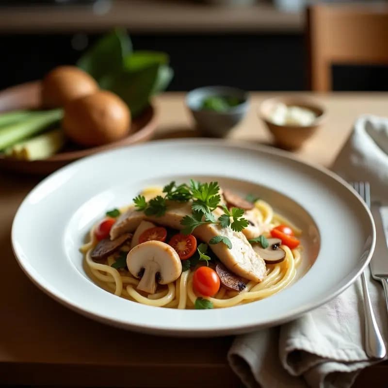 Sopa de Tom Kha con Pollo y Setas: Receta Tailandesa Creamosa y Sin Lactosa
