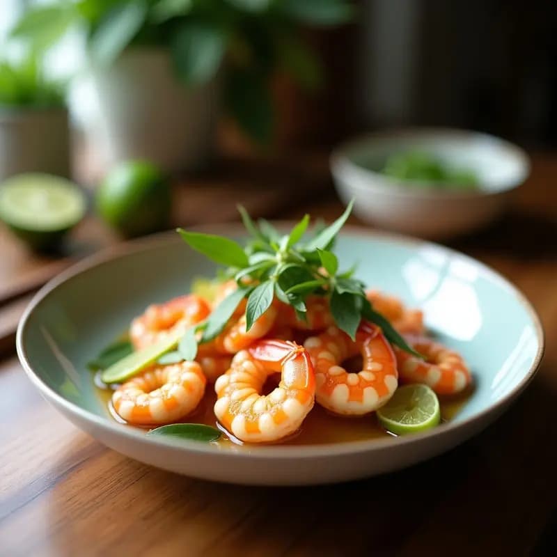 Sopa de Tom Yum con Camarones y Cítricos: Receta Tailandesa en Olla Rápida