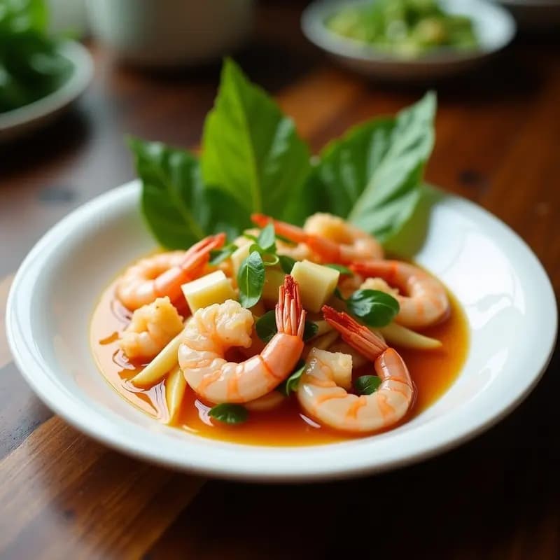 Sopa de Tom Yum con Gambas: Caldo Tailandés Picante y Ácido en 25 Minutos