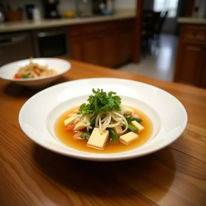 Sopa de Tom Yum con Tofu y Brotes de Bambú: Receta Tailandesa Vegana y Picante