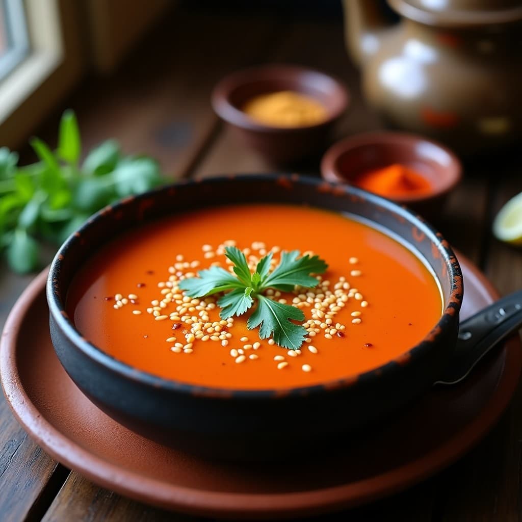 Sopa de Tomate Ahmed con Hinojo y Azafrán: Receta Marroquí en Olla Exprés