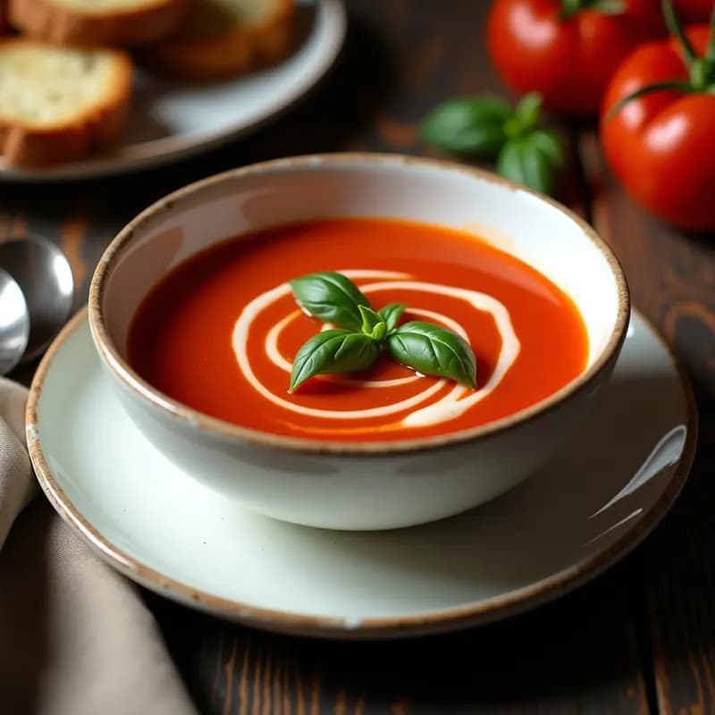Sopa de Tomate y Albahaca con Touch de Vodka: Receta Rusa Gourmet