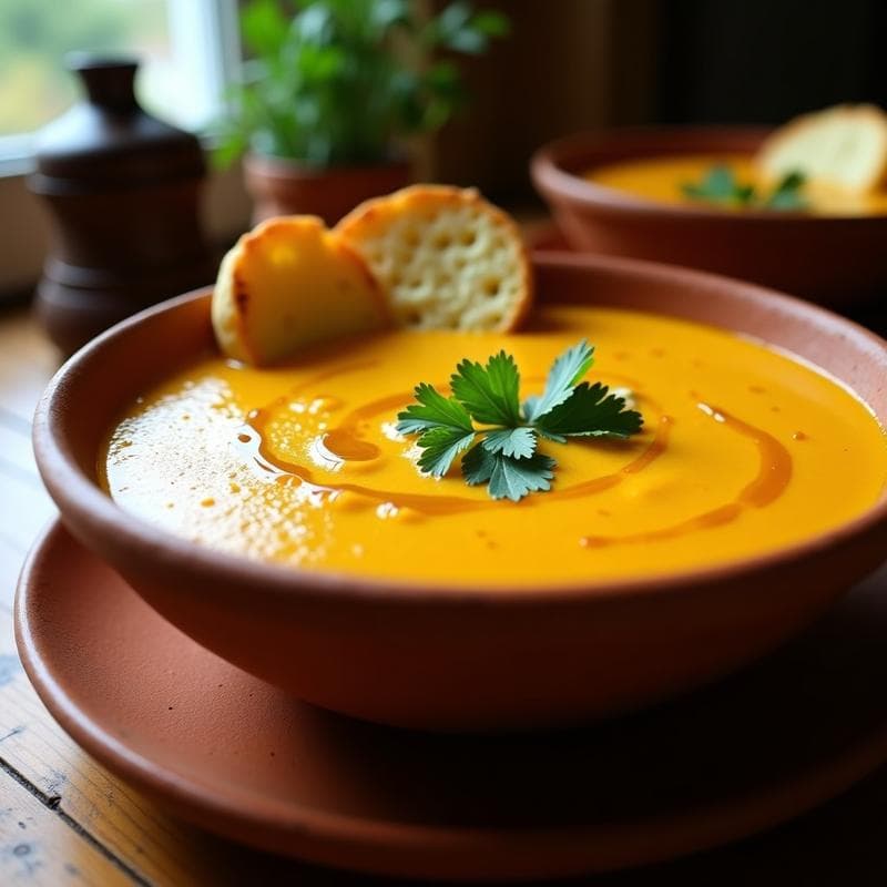 Sopa de Tomate Amarillo y Cacahuetes: Receta Africana Vegana en Olla Express