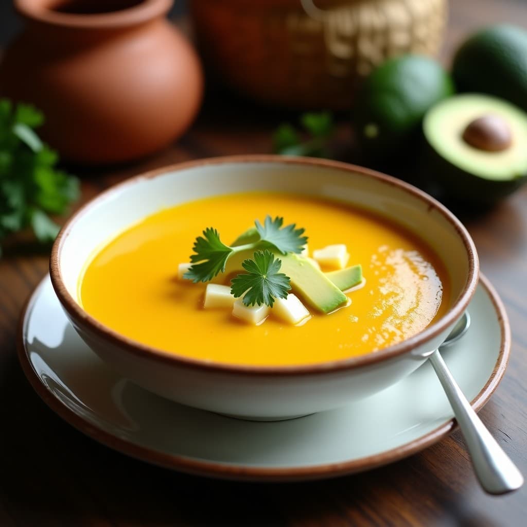 Sopa de Tomate Amarillo y Queso Campesino: Receta Ecuatoriana Reconfortante en Thermomix