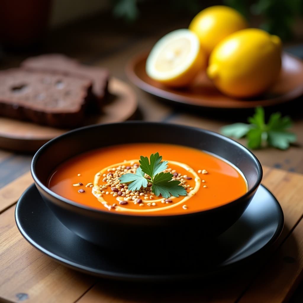 Sopa de Tomate de Árbol (Ciruela Kakadu) con Jengibre y Limón: Receta Australiana Exótica y Vegana
