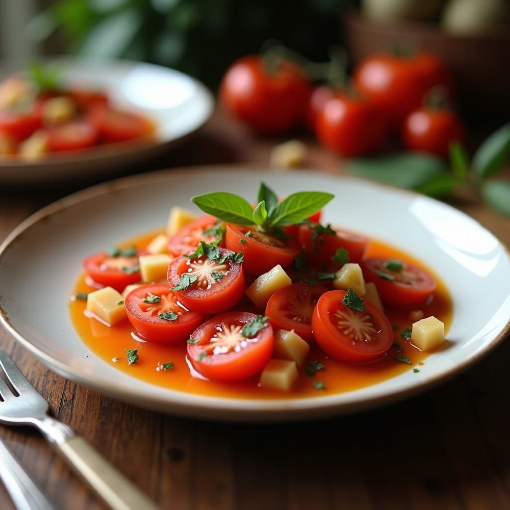 Sopa de Tomate de Árbol y Jengibre con Crujiente de Algodón: Receta Africana Vegana