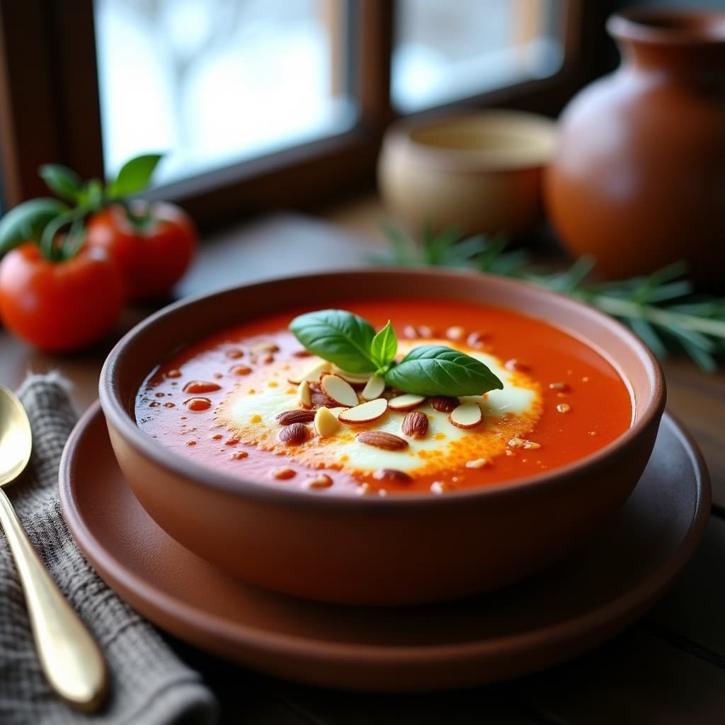 Sopa de Tomate Keto con Queso Mozzarella Derretido: Receta en Airfryer para Invierno