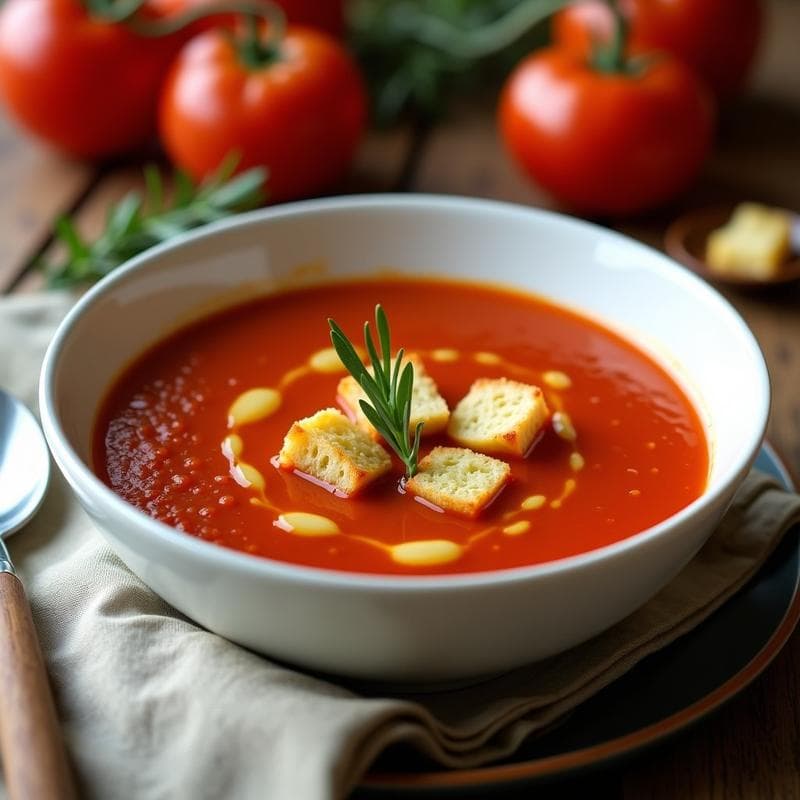 Sopa de Tomate y Pimiento Ahumado: Receta Española en Thermomix con Toque de Pimentón
