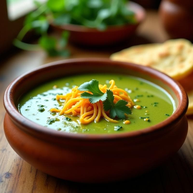 Sopa de Tomate Verde y Cilantro con Tortilla de Maíz: Receta Mexicana Reconfortante