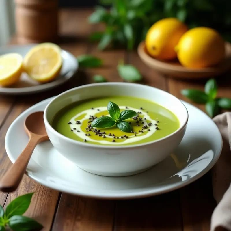 Sopa de Tomates Verdes con Albahaca: Receta Peruana Vegana y Detox