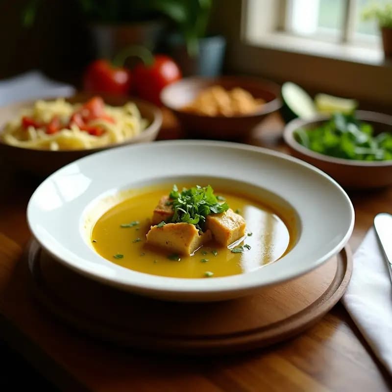 Sopa de Tomates Verdes y Pollo: Receta Mexicana Reconfortante con Chile Verde