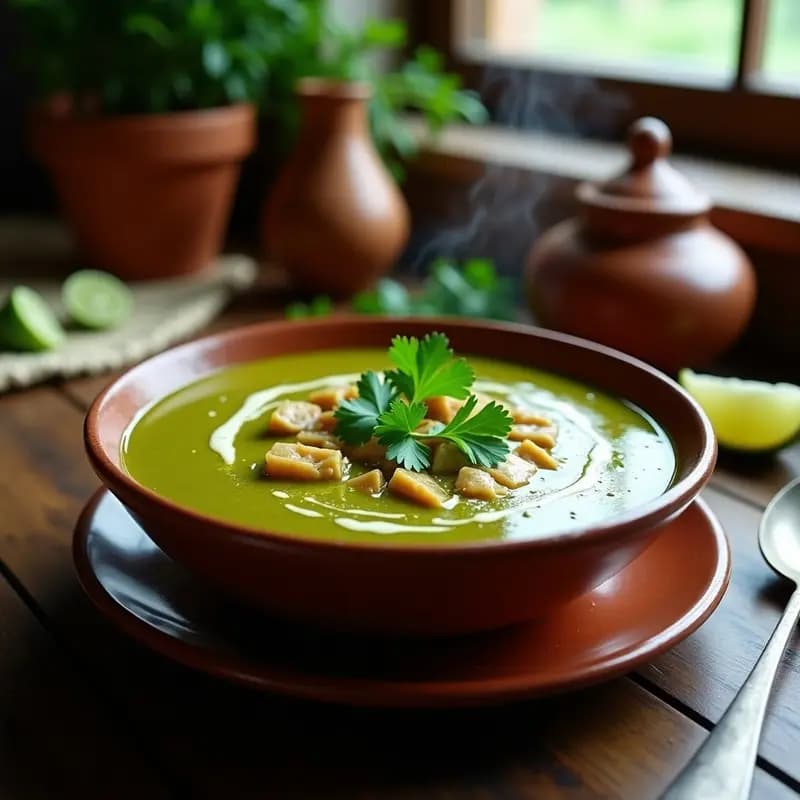 Sopa de Tomatillo y Pescado Blanco con Cilantro: Receta Mexicana Ligera y Reconfortante