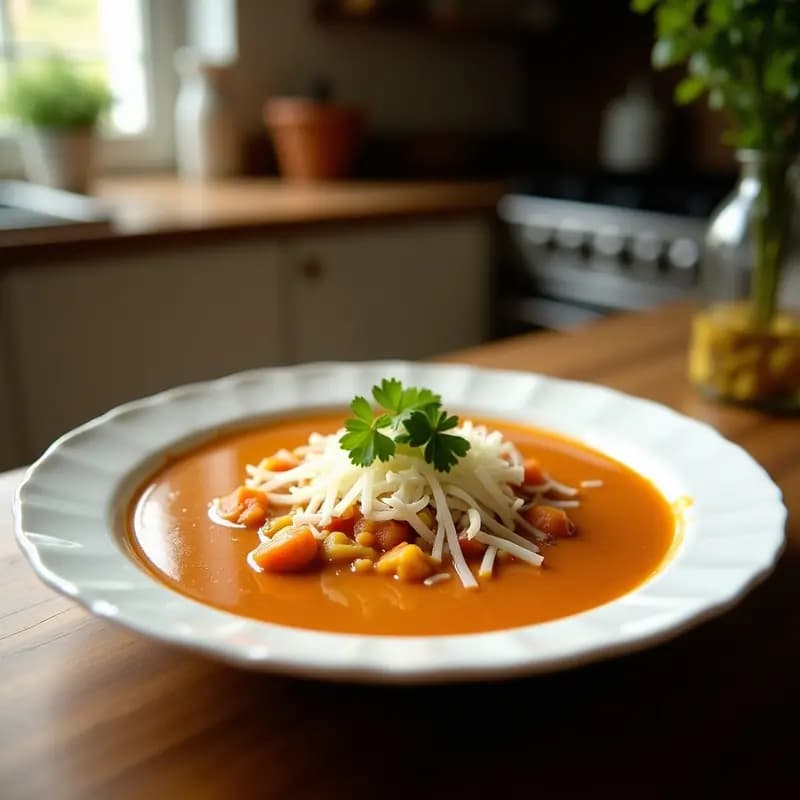 Sopa de Tortilla con Aguacate y Queso Fresco: Receta Mexicana en Olla Exprés y Reconfortante