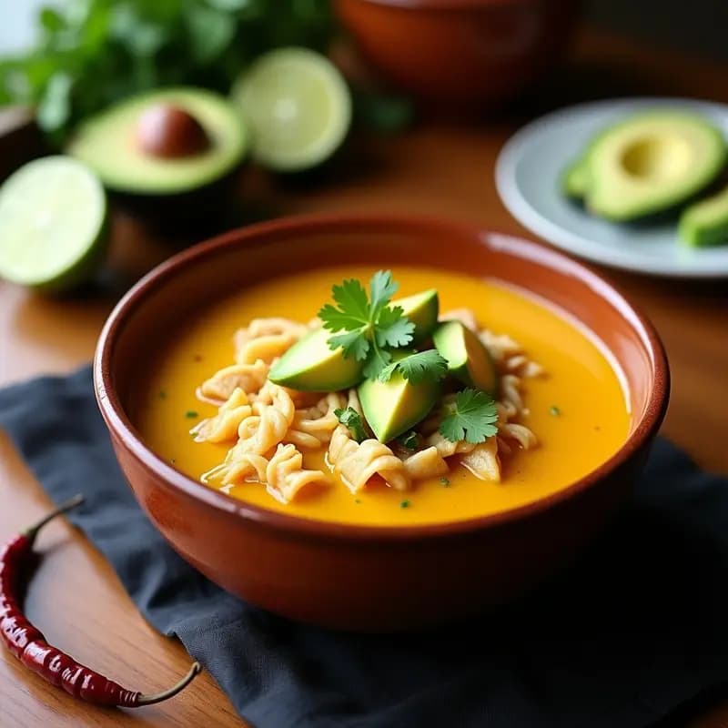 Sopa de Tortilla con Chile Paso y Aguacate: Receta Mexicana Keto Sin Fritos