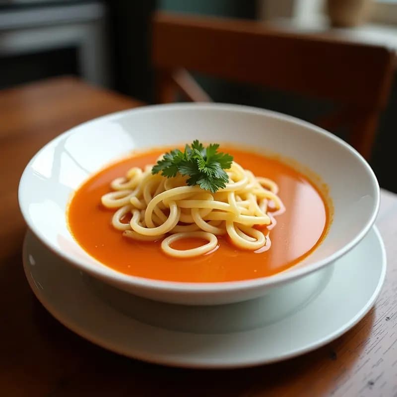 Sopa de Fideos Udon con Huevo Poché y Trufa Negra: Receta Japonesa de Invierno