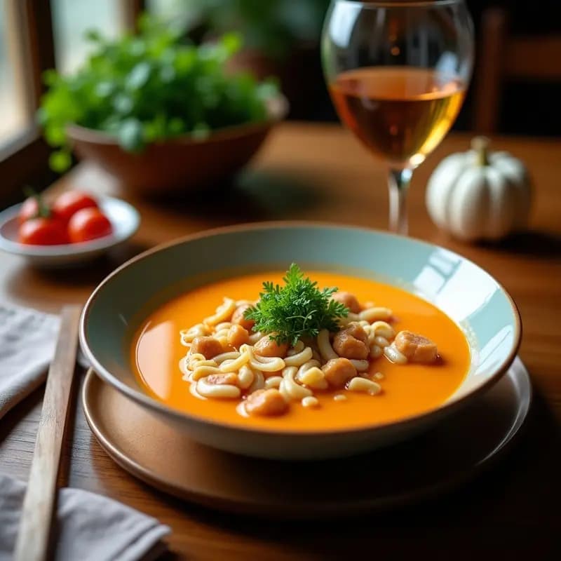 Sopa de Udon con Tofu y Brotes de Soja: Receta Japonesa Vegana para Días Fríos