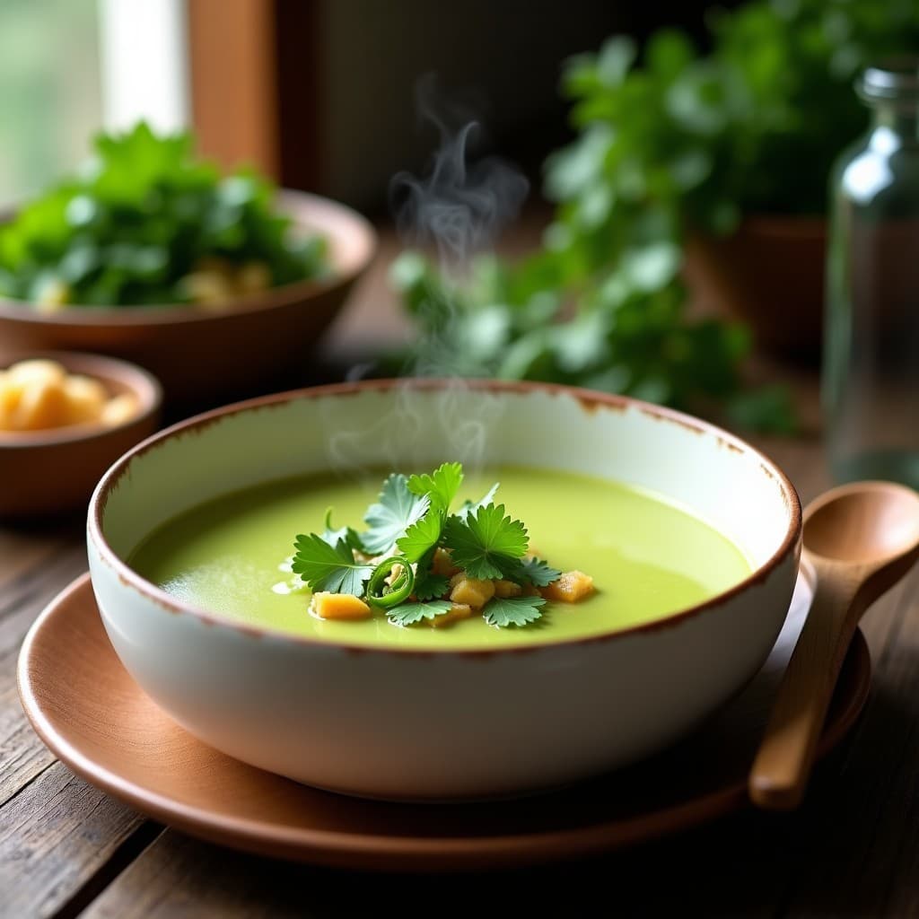 Sopa de Yaca Verde y Jengibre: Receta Vegana Picante y Detox en Olla Exprés